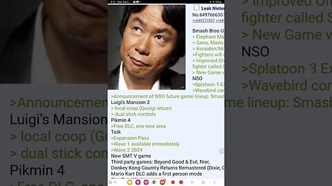 dated nintendo direct leak