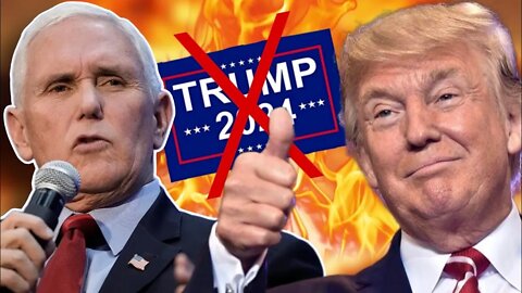 TRAITOR Mike Pence Throws President Trump Under The Bus - Won't Support Him in 2024