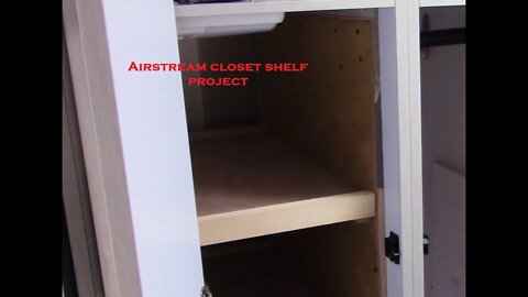 Airstream shelf project