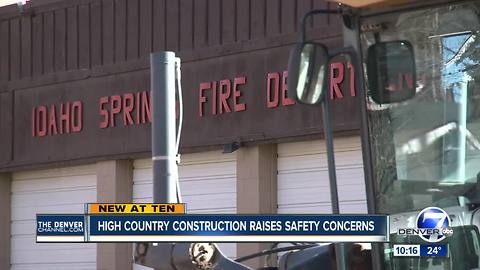 Idaho Springs says fire trucks are ready to launch in an emergency despite construction