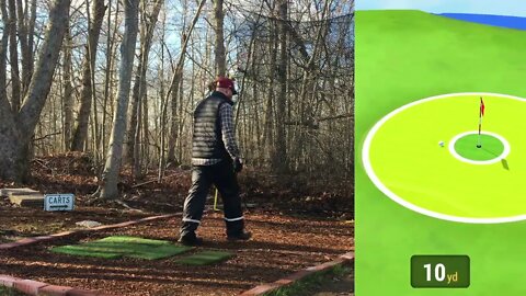 Marsh View (Par 3) Challenge #2 @roxorgolf Sim Golf Vlog Home Tee Hero Garmin Approach R10 Simulator