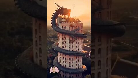 Dragon building 😳 #shorts #china #dragon
