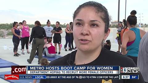 LVMPD holds boot camp to recruit women