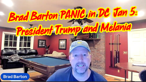 Brad Barton PANIC in DC Jan 5 - "President Trump and Melania"