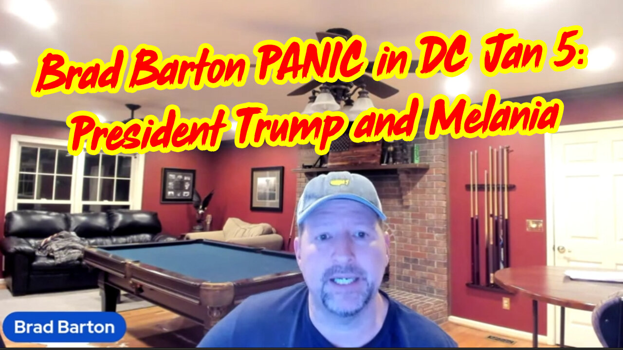 Brad Barton PANIC in DC Jan 5 - "President Trump and Melania"