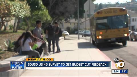 SDUSD using survey to get budget cut feedback