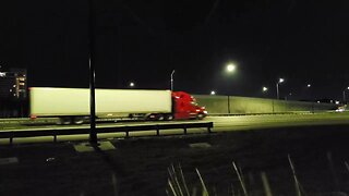 Reversed Night Time on Interstate 4 in Orlando - Traffic and Sound