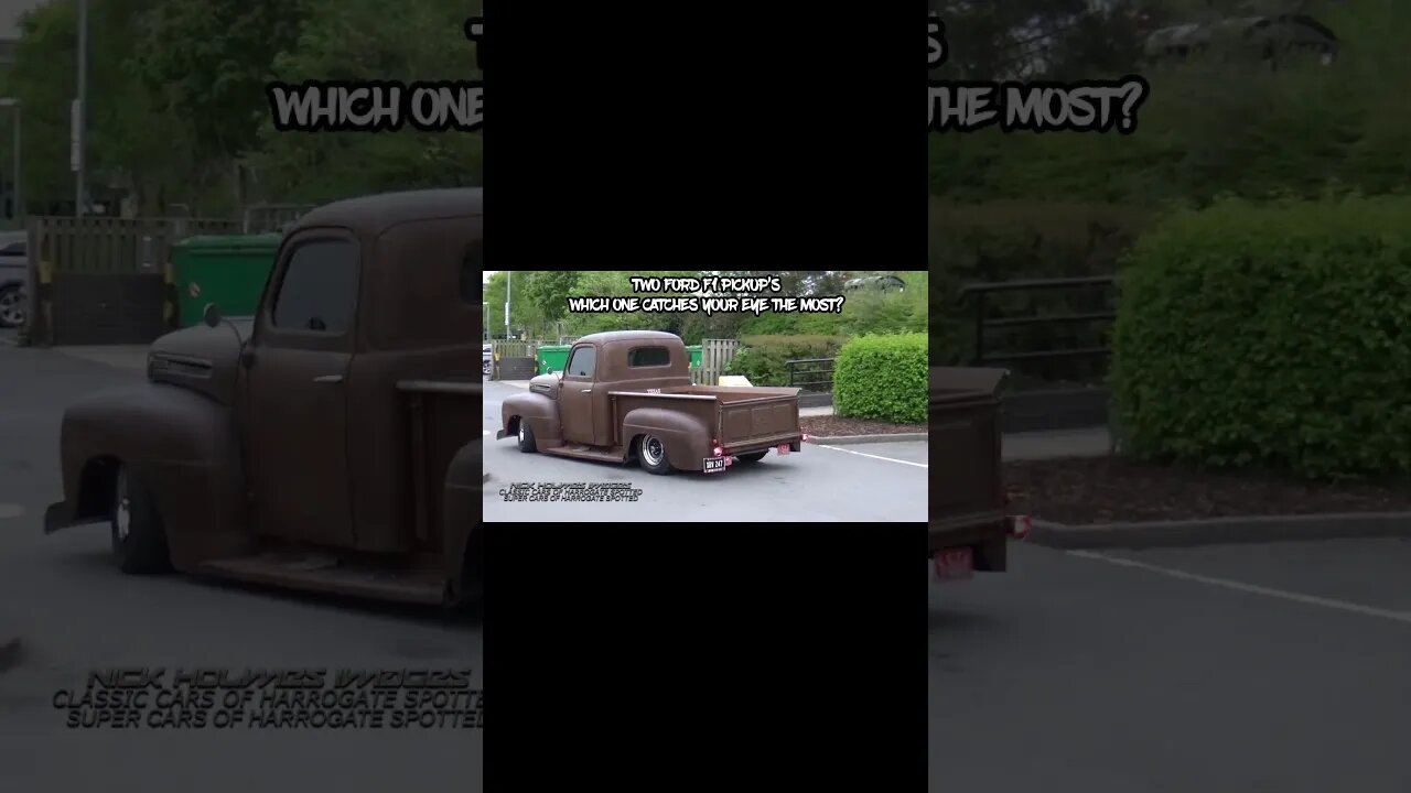 TWO FORD F100 PICKUP'S #SHORTS #SHORTSVIDEO #FORDSHORTS #F1PICKUP #JAILBAR #HARROGATECARS