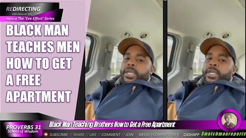 Black Man Teaching Dudes How to Get a Free Apartment