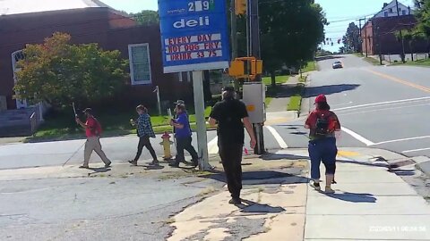 Walking into Madison North Carolina for Blind Justice