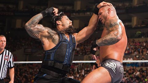 Roman_reigns vs Randy Orton wwe fight