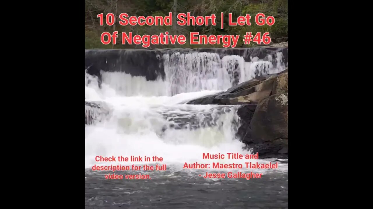 10 Second Short Of Let Go Of Negative Energy | #meditation #shorts #shortsvideo #waterfall #46