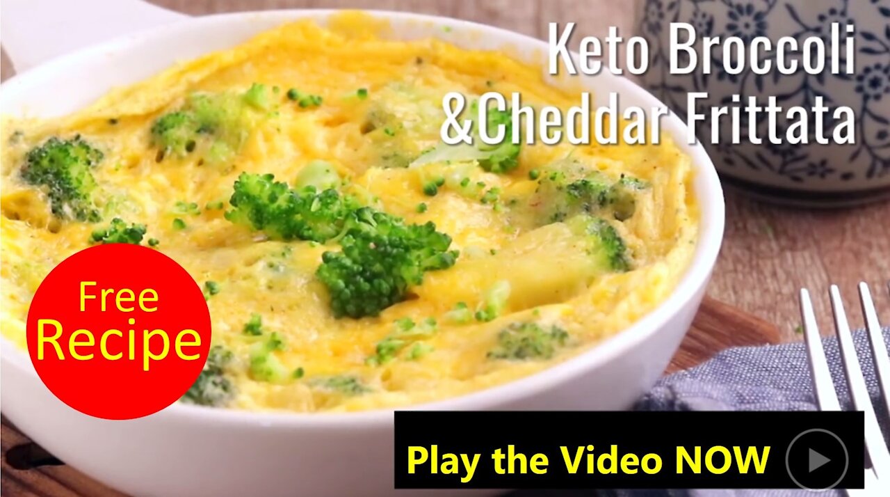 Free Recipe Keto Broccoli & Cheddar Frittata