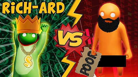 Rich VS The Poor - Gang Beasts Zombies