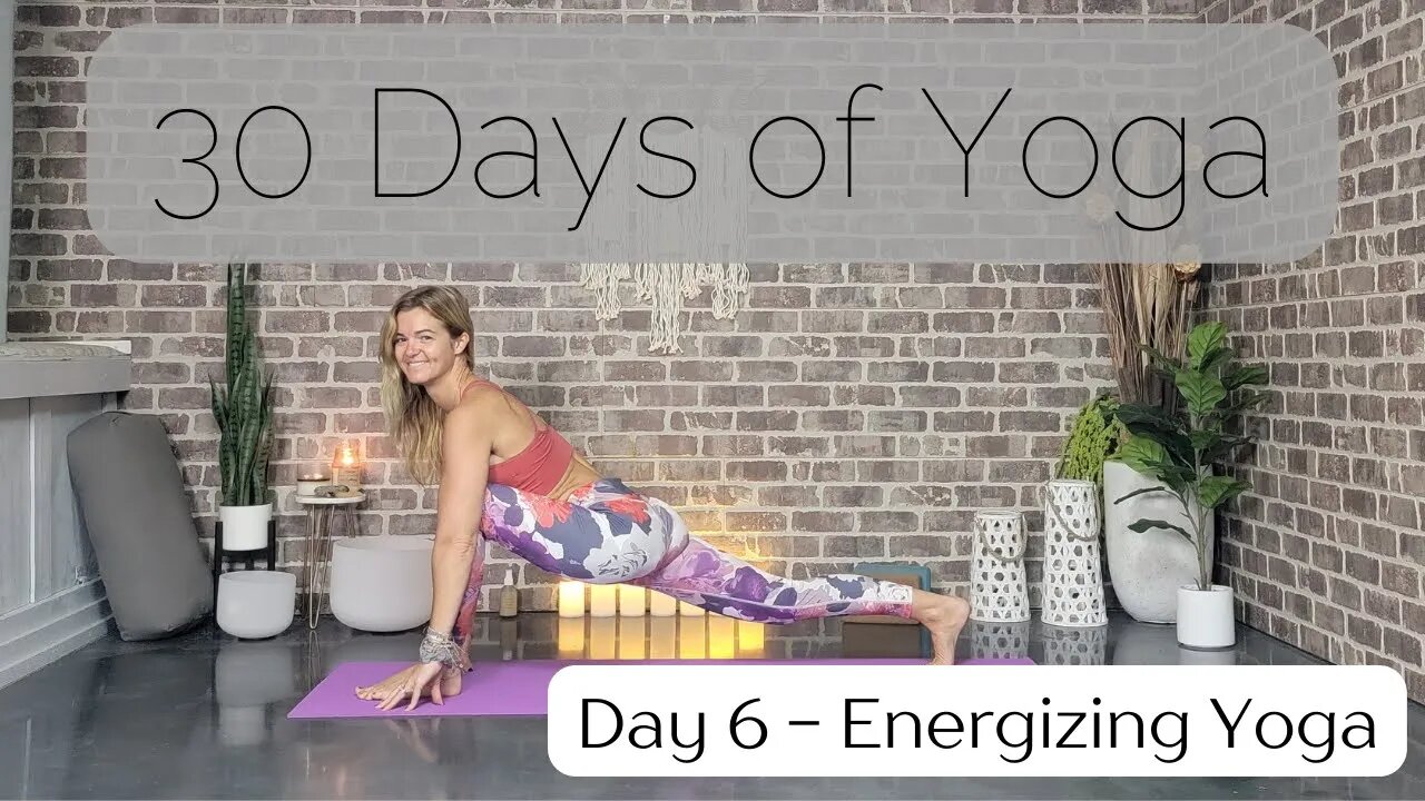 Day 6 Quick Morning Energizing Yoga Flow | 30 Days of Yoga to Unearth Yourself | Yoga with Stephanie