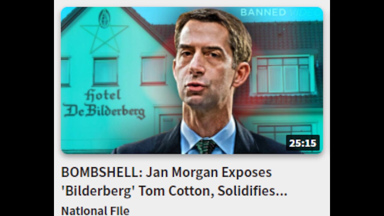 BOMBSHELL: Jan Morgan Exposes 'Bilderberg' Tom Cotton, Solidifies Arkansas Behind Trump And America