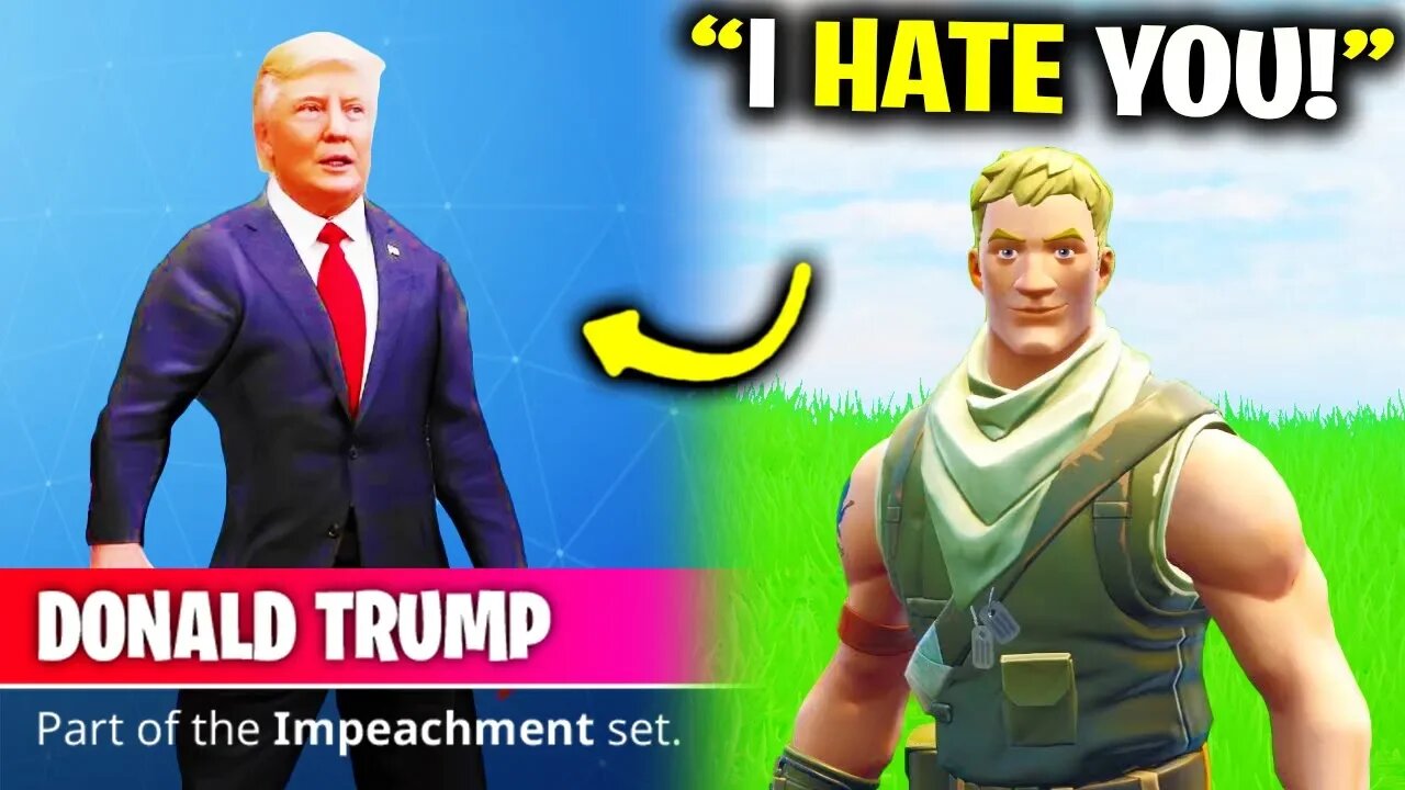 I Pretended To Be Donald Trump In Fortnite