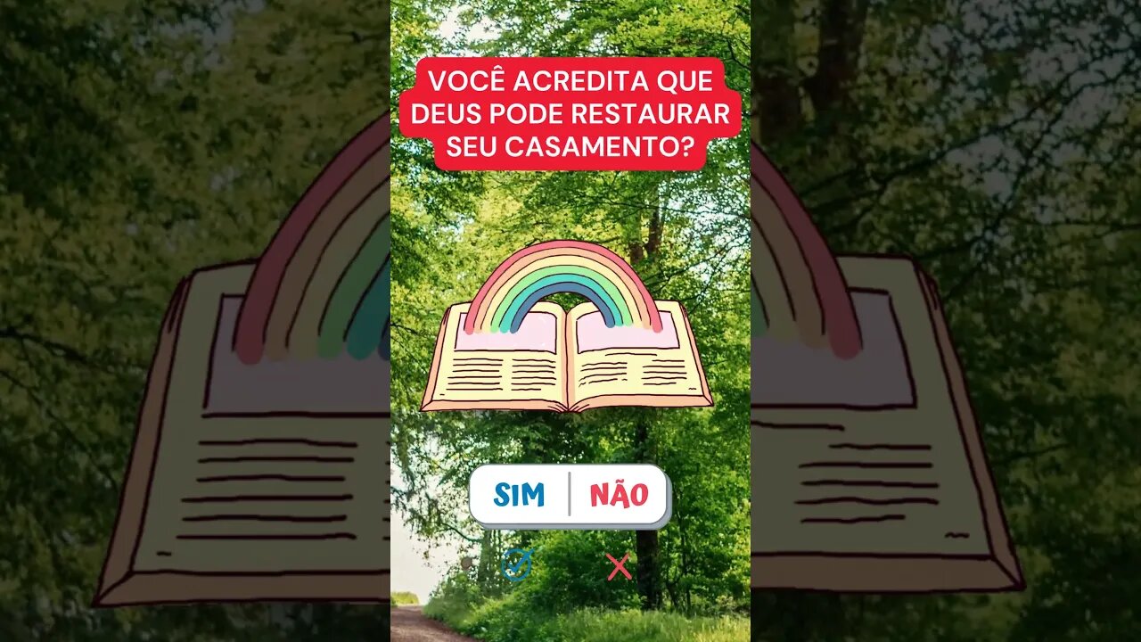 VOCÊ ACREDITA QUE DEUS PODE RESTAURAR SEU CASAMENTO?