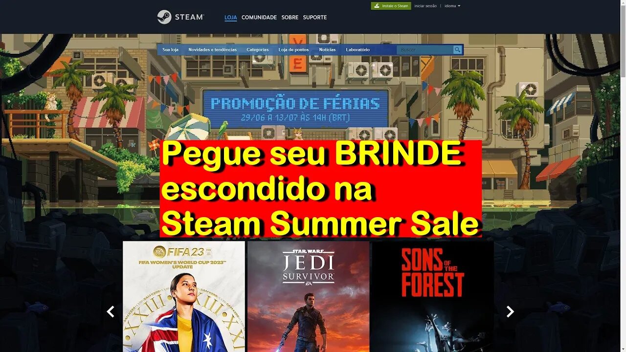 Pegue seu brinde escondido na Steam Summer Sale (junho/julho 2023)