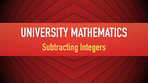 2-3 Subtracting Integers (Explained in spanish)