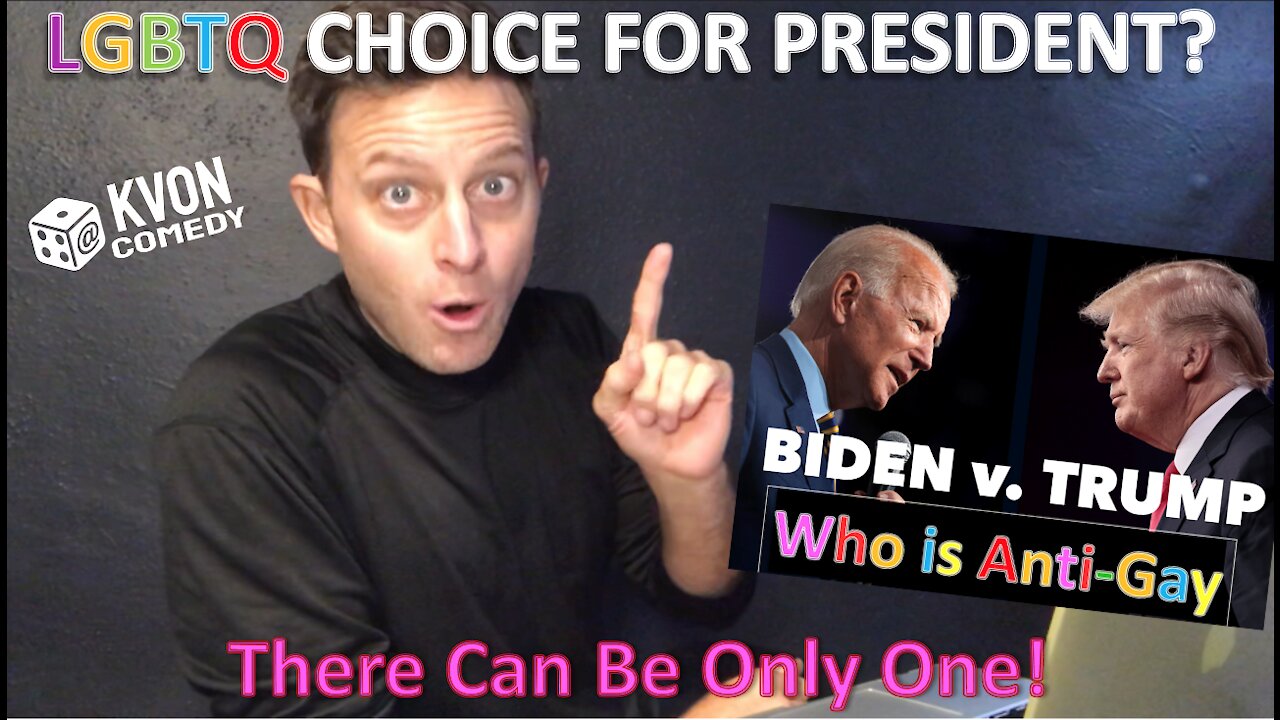 Trump vs Biden: Gay Face-Off (who wins w/ LGBTQ's) Comedian K-von goes in deep