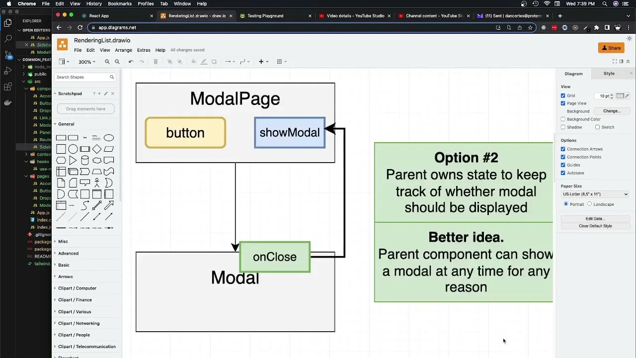 Modal Overview and Toggling Visibility in React (233)