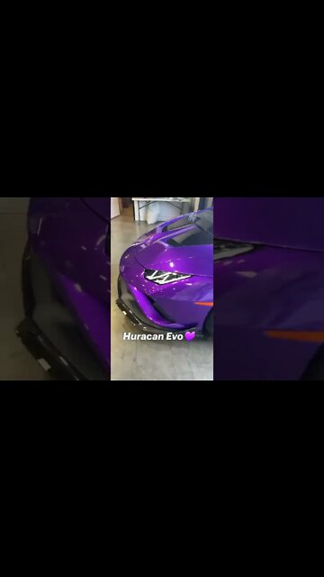 Beautiful Lamborghini Huracan Evo rwd💜️ #shorts #lamborghini #huracan