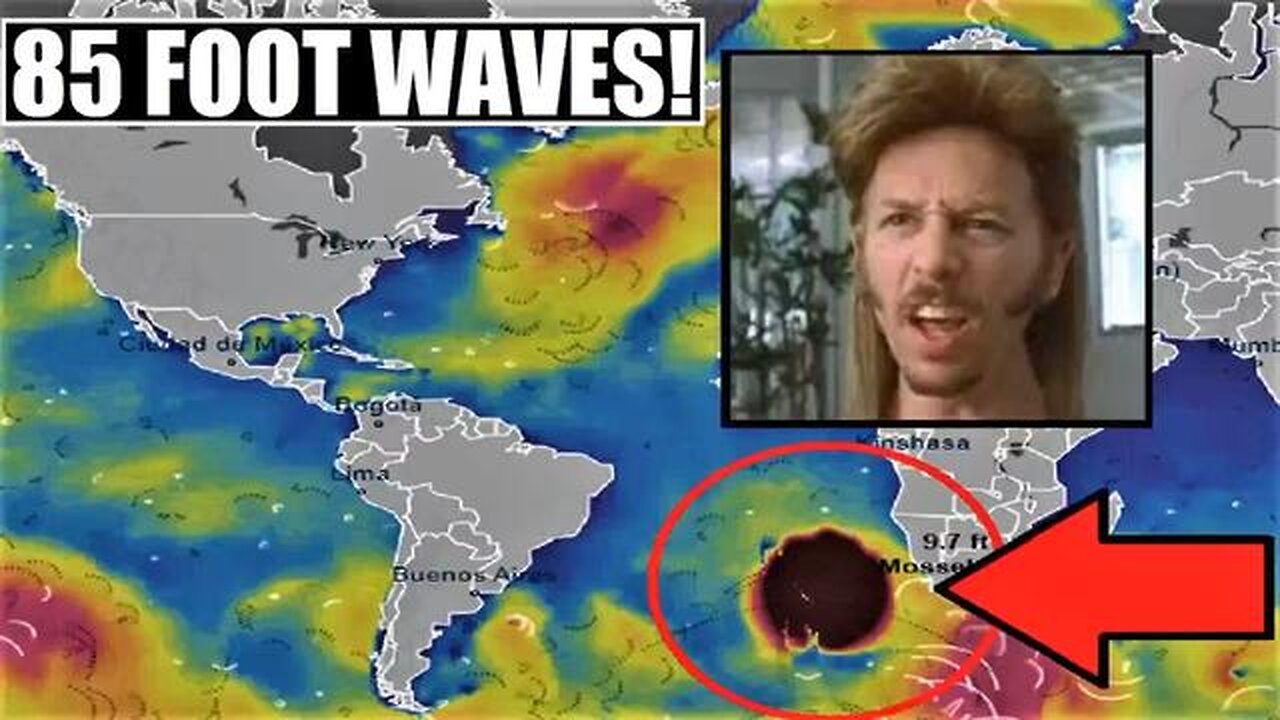 NOW HEADED TO THE NORTH ATLANTIC! - GIANT BLOB APPEARED OFF ANTARCTICA DURING THE ECLIPSE..