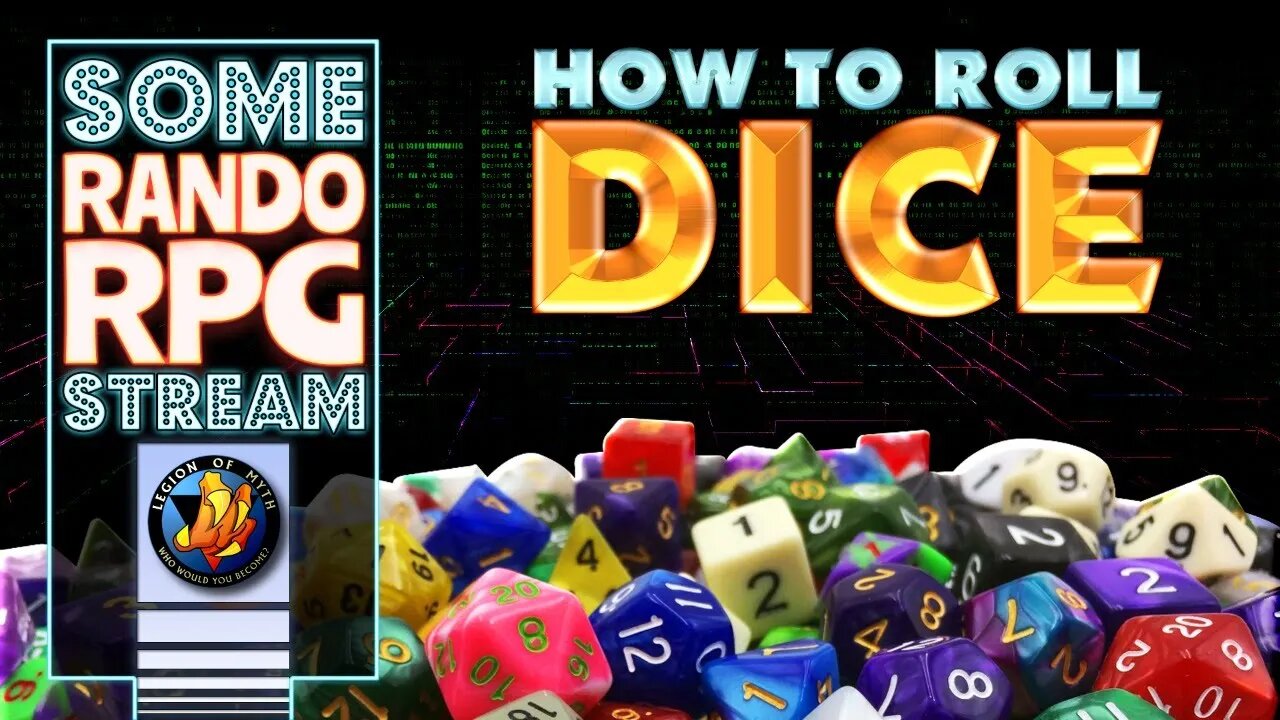 How to roll dice in your favorite #TTRPGs & more about dice!