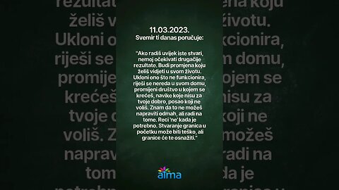 Poruka Svemira 11.03.2023. 💙