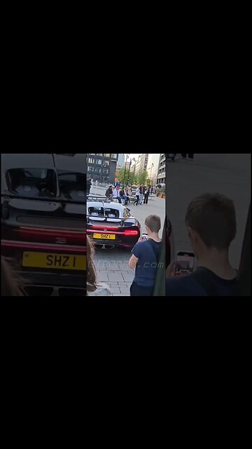 🔥1500 HP Bugatti Chiron from Northern Ireland in Stockholm, Sweden. Creates a stir! Also a Mercedes