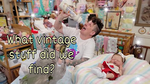 nlovewithreborns2011 is live! Thrift Store Haul| Changing Silicone & Reborns into Vintage Baby Gowns