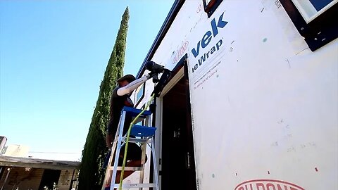 Tiny House Rain Screen Installation