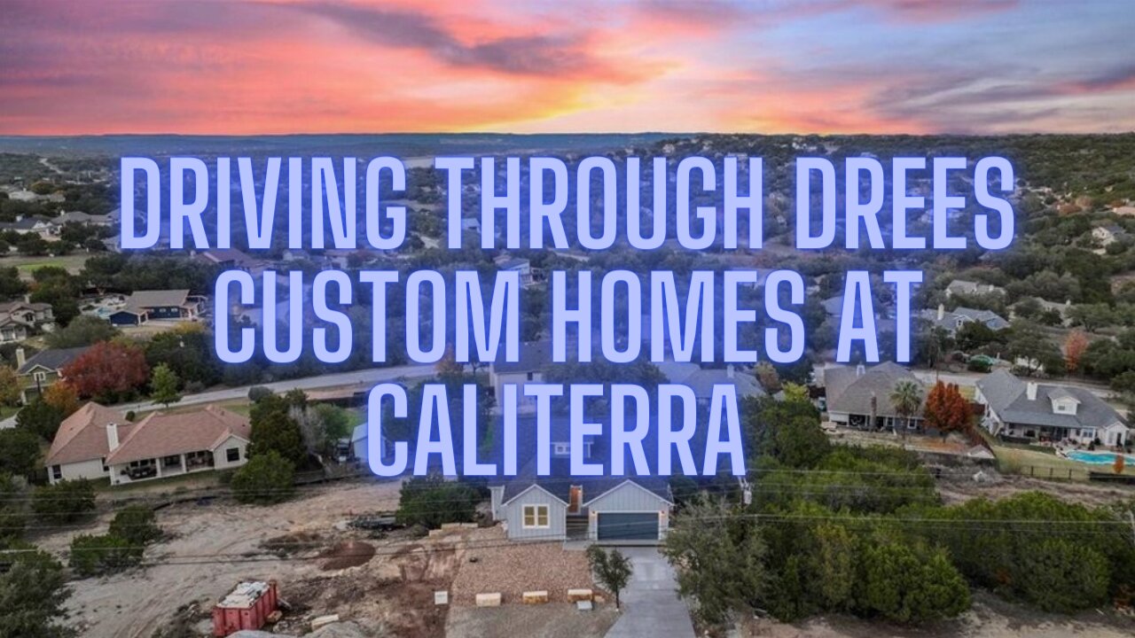 Driving through Drees Custom Homes at Caliterra pt 1