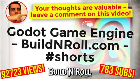 Godot Game Engine - BuildNRoll.com - #shorts