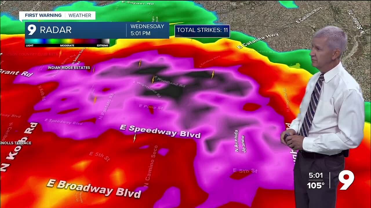 Severe Thunderstorm Warnings issued in Tucson Metro Area