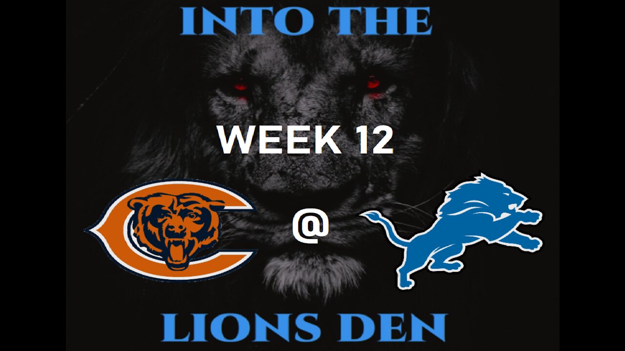 NFL Week 12 - Into The Lions Den