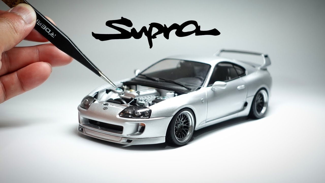 BUILDING A TOYOTA SUPRA REPLICA MODEL CAR | 1/24 Scale Tamiya