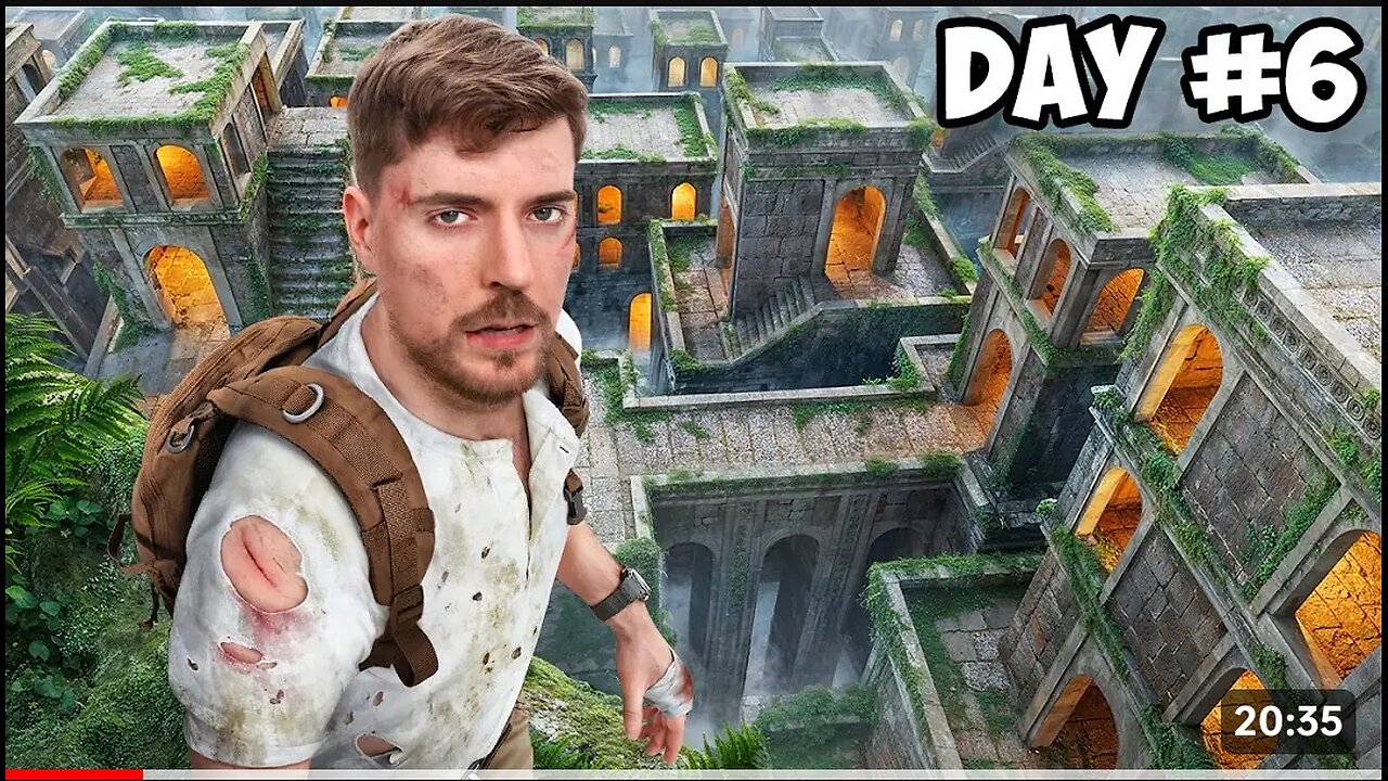 Mr beast 7 Days exploring an underground city