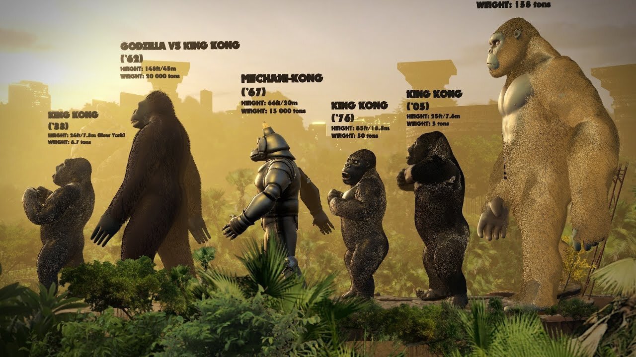 EVOLUTION of KING KONG || Size Comparison