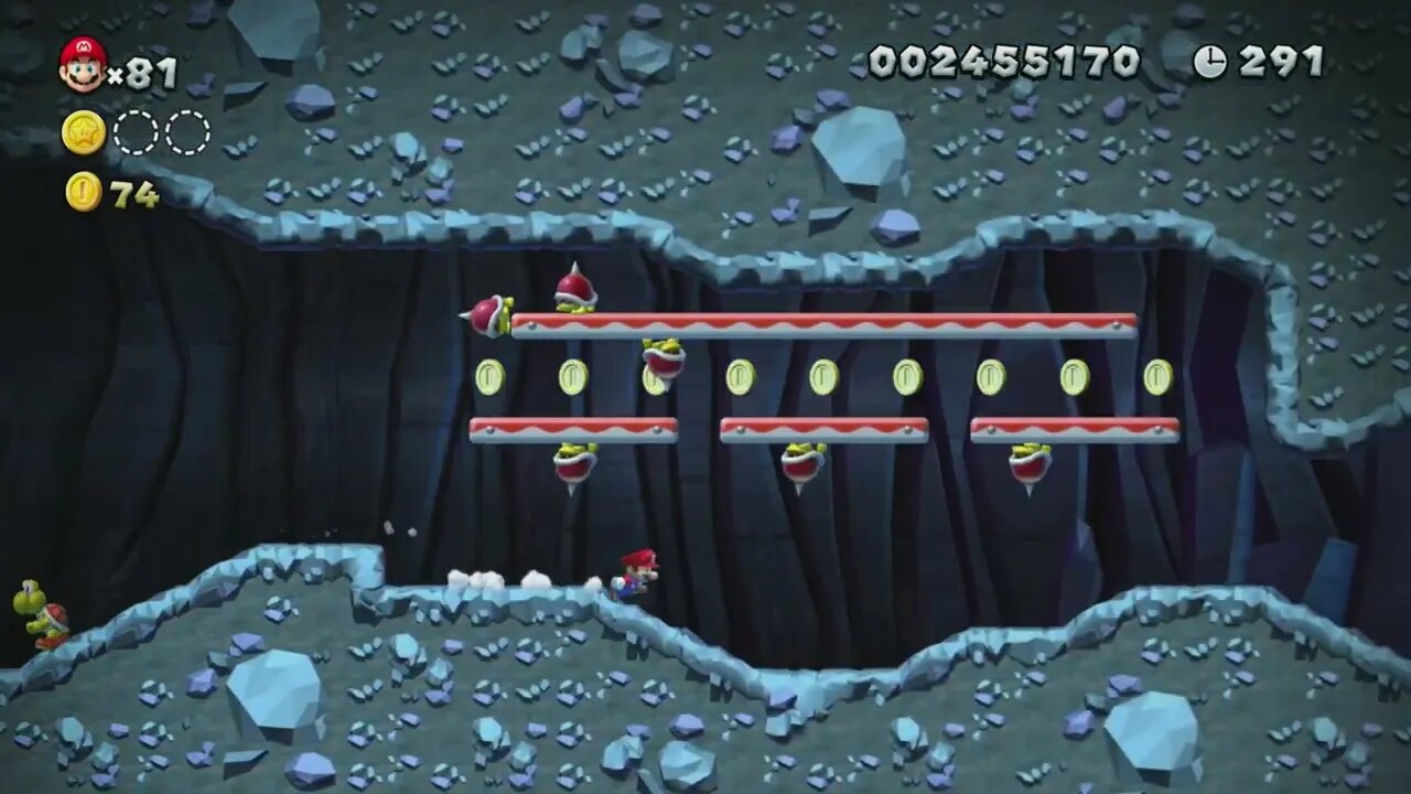 Shifting Floor Cave - New Super Mario Bros. U Deluxe (Rock Candy Mines)