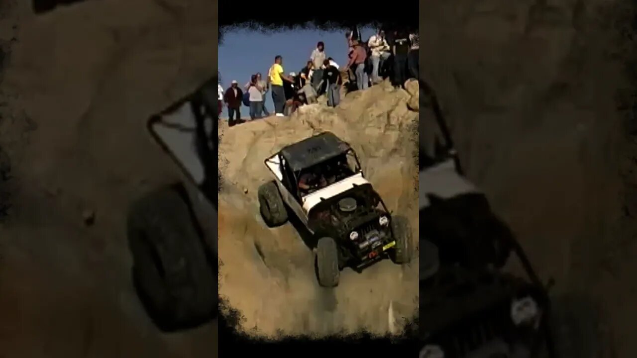 Bad Jeep ROLLOVER Backwards Climb #shorts