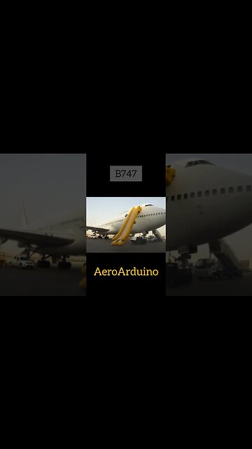 Largest Jumbo #Jet #B747 Escape Slide #Aviation #AeroArduino