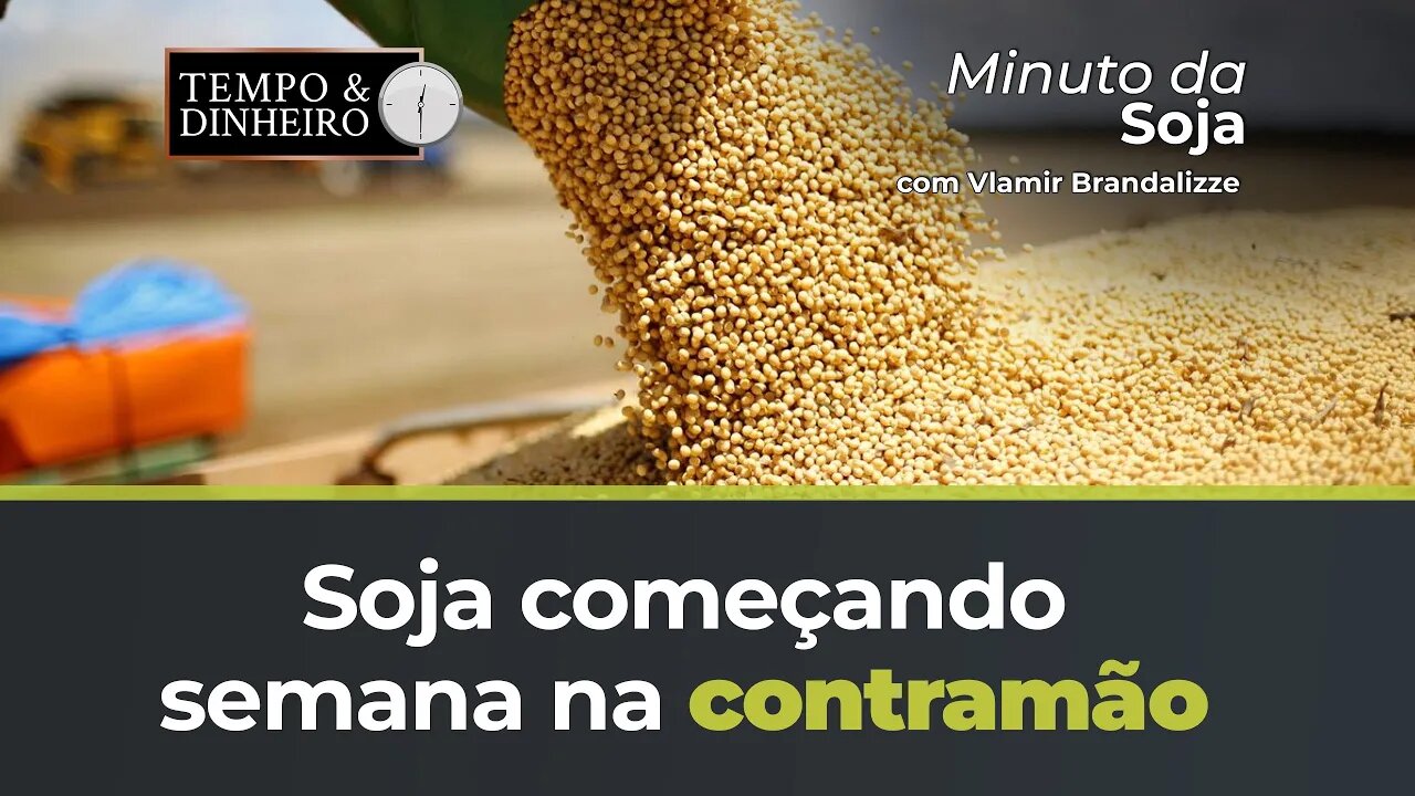 Soja começando semana na contramão