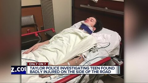 Taylor police investigating teen found badly injured on the side of the road