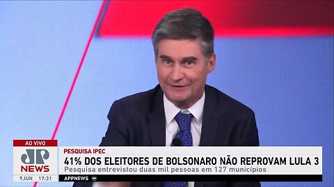 Pesquisa indica que 41% dos eleitores de Bolsonaro não reprovam Lula