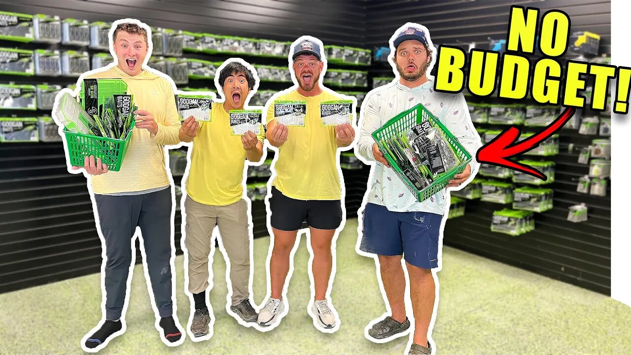 NO LIMIT, NO BUDGET Googan HQ Tackle Fishing Challenge!