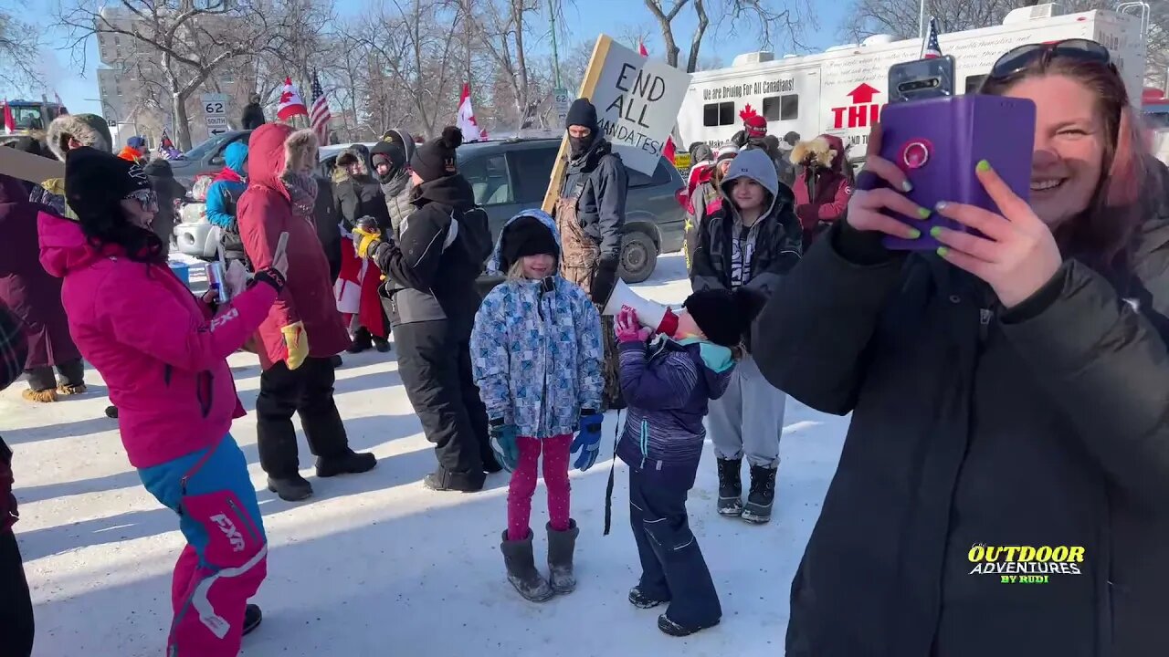 Winnipeg MB at the Manitoba Legislative #FreedomConvoy2022 #TruckersForFreedom #occupyMBLegislature