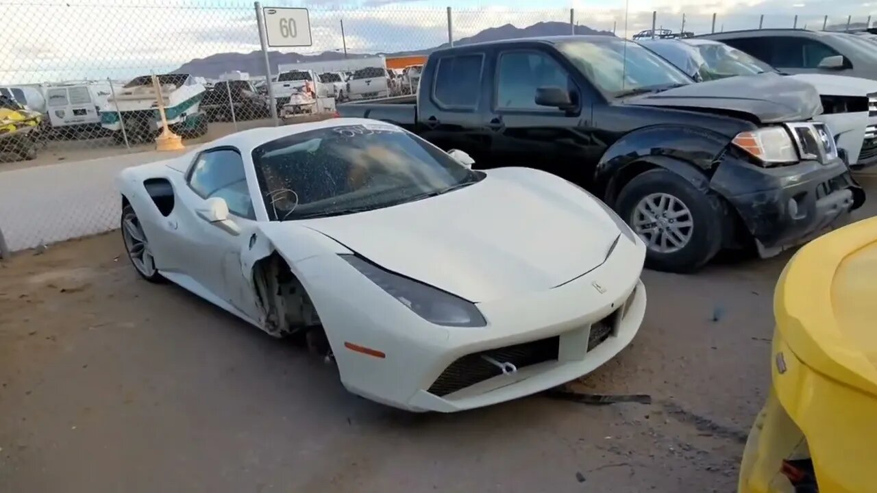 Cheapest Ferrari Ever, Deserted, Now at Auction, Copart Walk Around