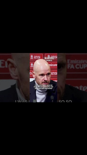'It's not always easy! I was so frustrated last week, so many bad decisions!' | Erik ten Hag